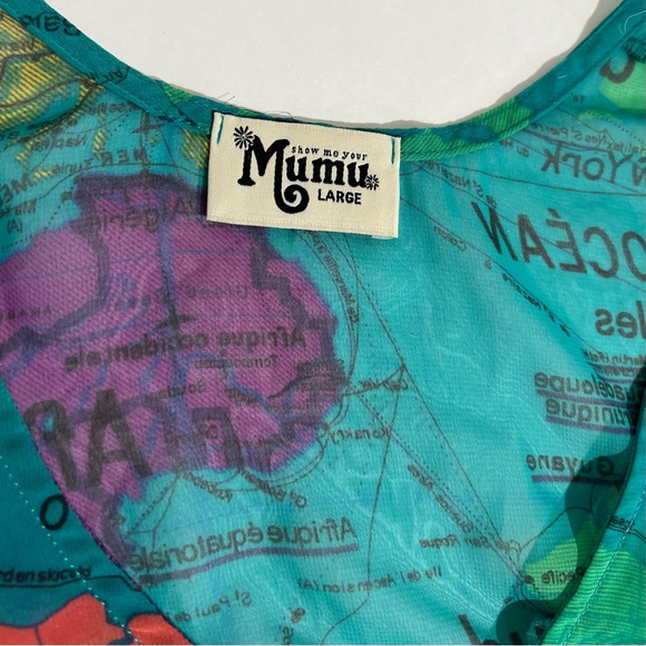 Show Me Your MuMu Turquoise Cover Up Kaftan - Picture 7 of 9